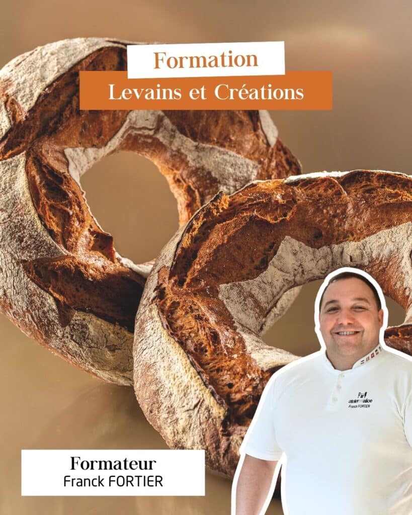 Photographie d'un pain au levain réalisé par Franck Fortier