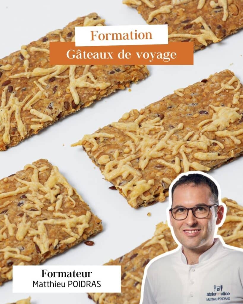 Photographie de crackers à vendre en boulangerie réalisés par Matthieu Poidras